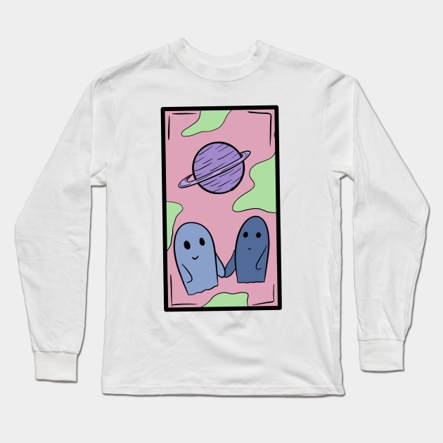 Ghost cards #1b Long Sleeve T-Shirt by SugarSaltSpice